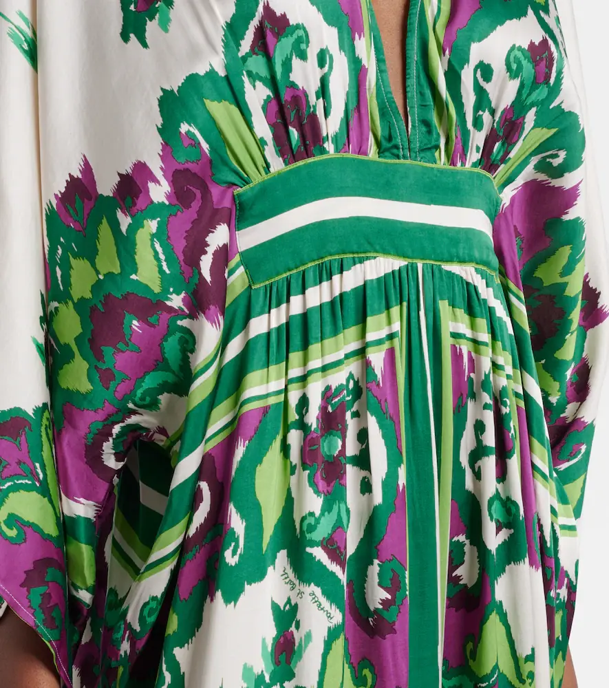 Poupette St Barth Sol floral satin kaftan | Thumbnail 7 Poupette St Barth Sol floral satin kaftan | Thumbnail 7
