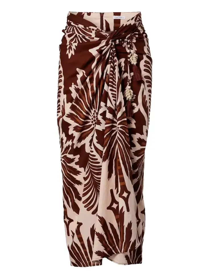 Uma printed cotton midi skirt Uma printed cotton midi skirt