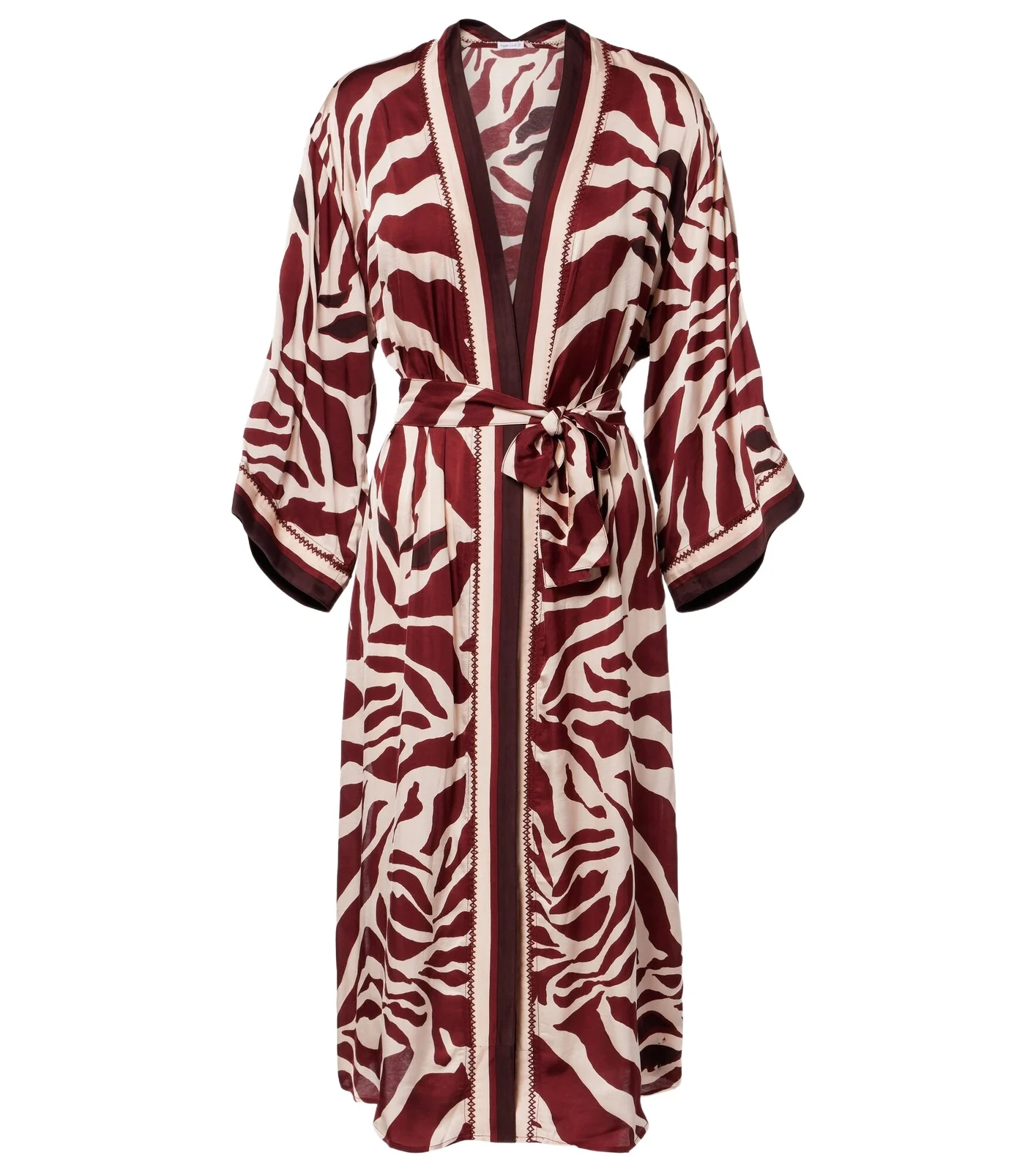 Erica printed satin kaftan