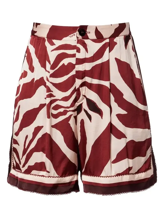 Isabelle printed satin shorts Isabelle printed satin shorts