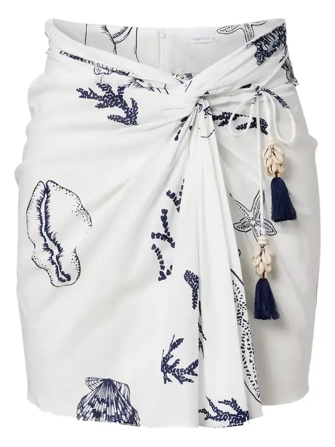 Tilda printed cotton wrap skirt Tilda printed cotton wrap skirt