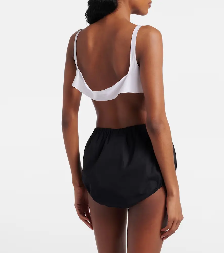 Prada Silk crêpe de chine bra top | Thumbnail 2