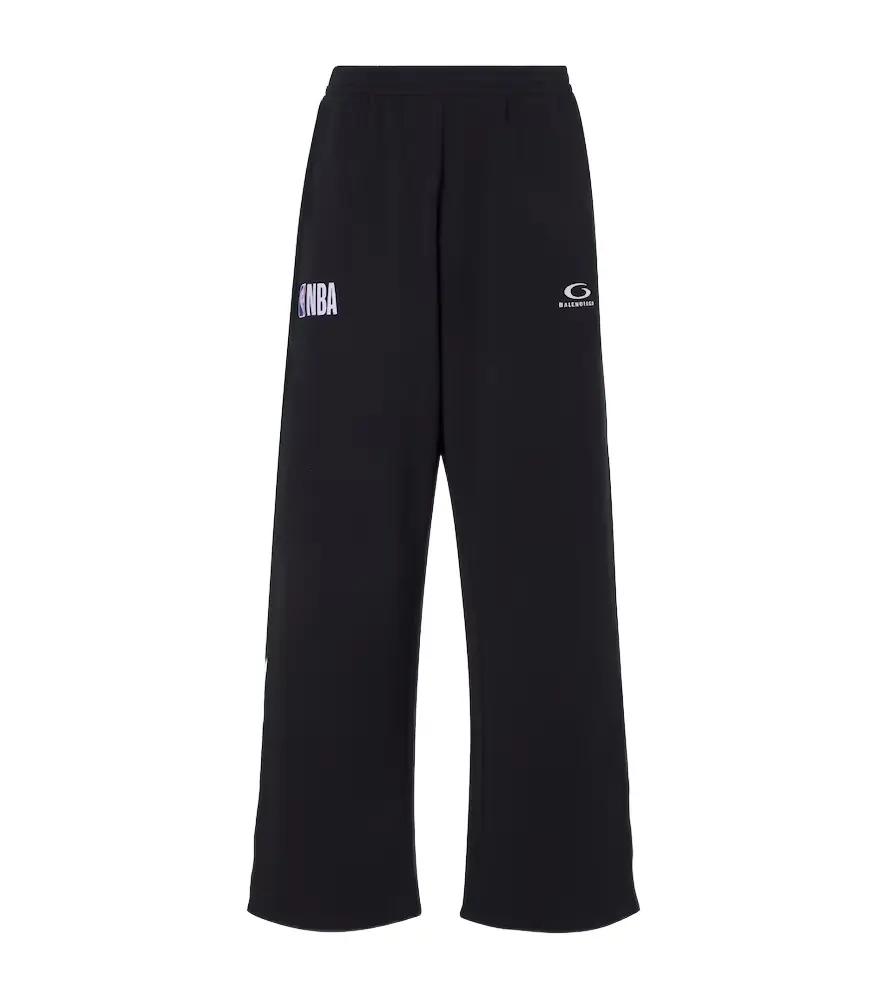 Balenciaga x NBA logo cotton fleece sweatpants | Image 1 Balenciaga x NBA logo cotton fleece sweatpants | Image 1