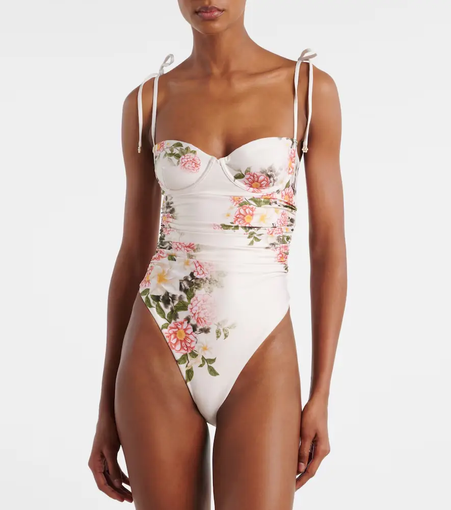 Agua by Agua Bendita Rabano floral swimsuit | Thumbnail 5