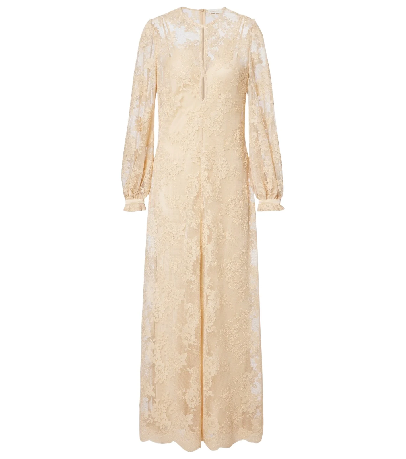 Como silk-lined lace maxi dress Como silk-lined lace maxi dress