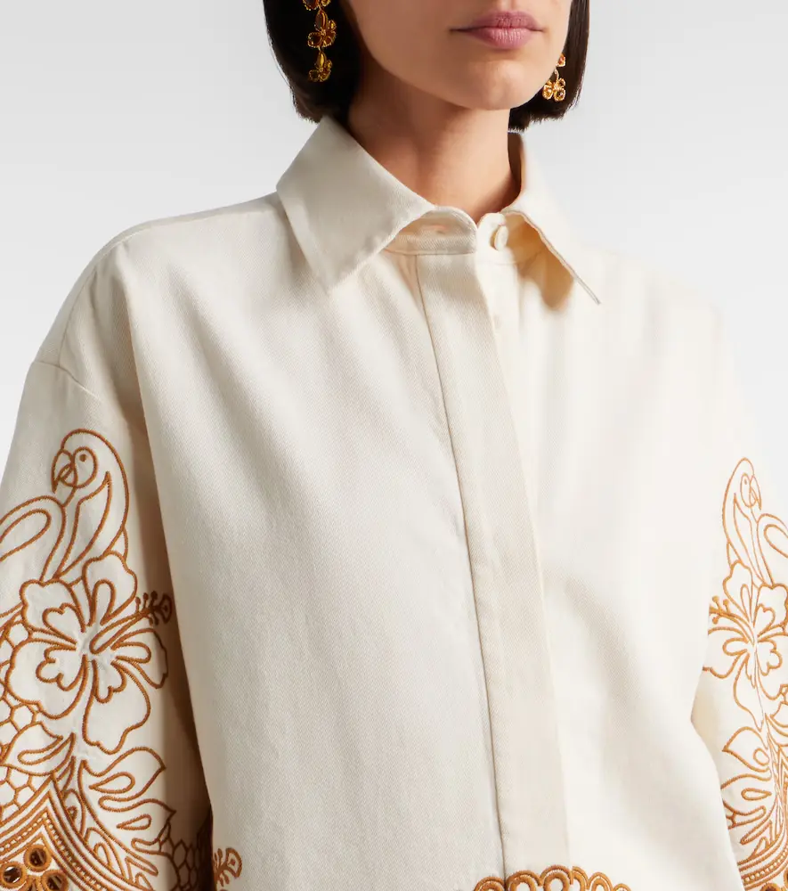 Zimmermann Como embroidered cotton shirt | Thumbnail 3 Zimmermann Como embroidered cotton shirt | Thumbnail 3