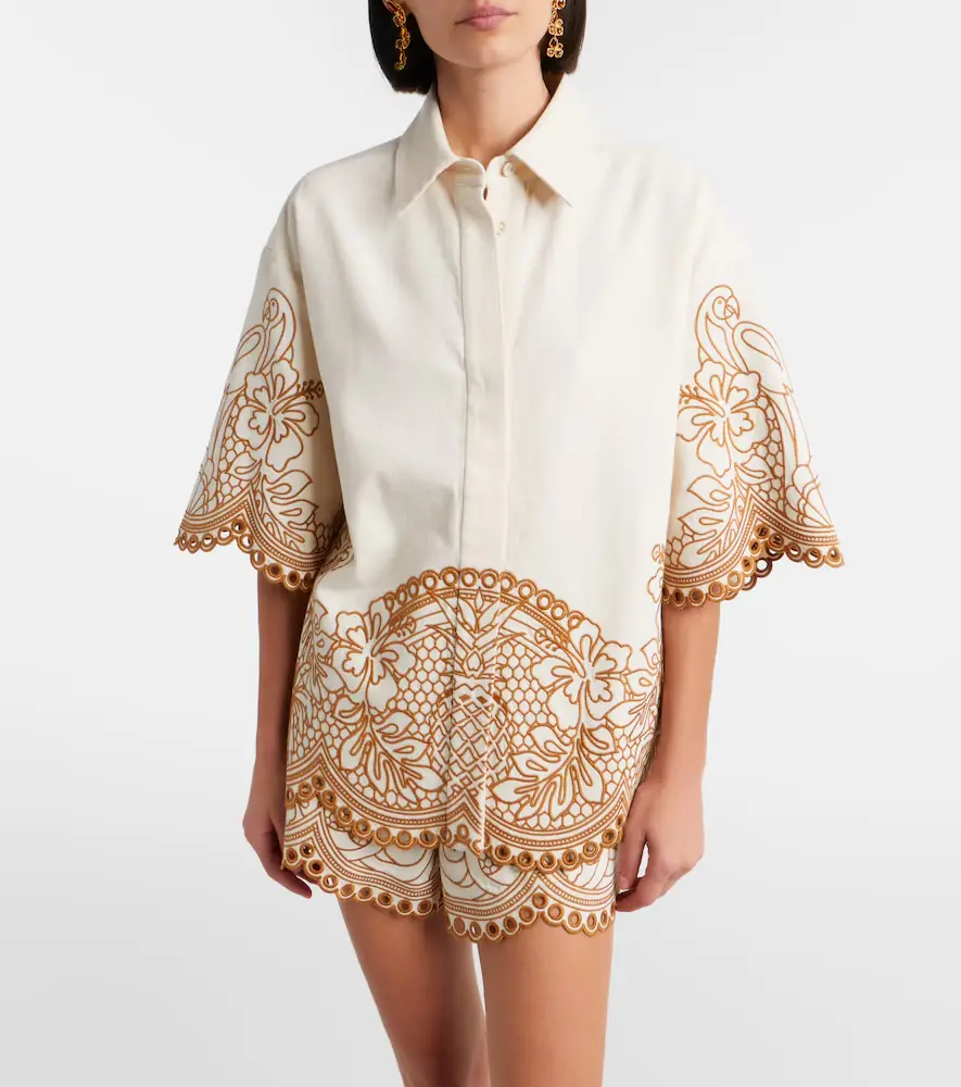 Zimmermann Como embroidered cotton shirt | Thumbnail 6 Zimmermann Como embroidered cotton shirt | Thumbnail 6