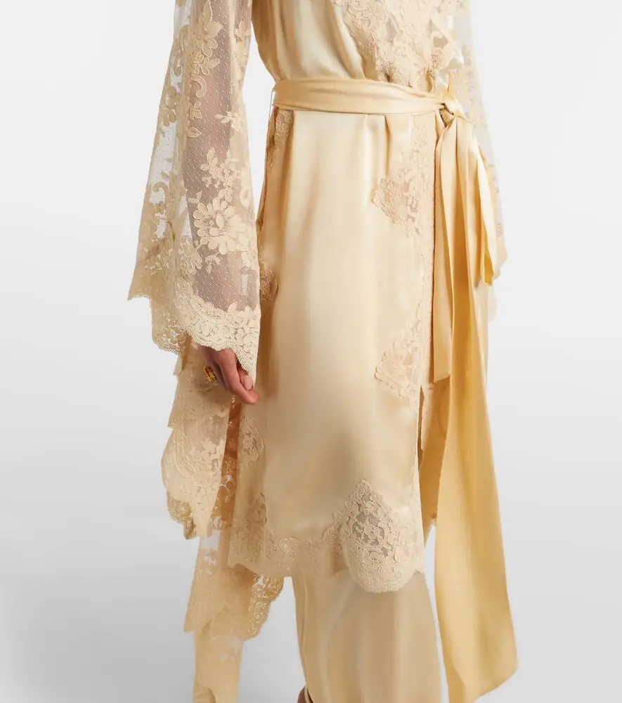 Zimmermann Como lace-trimmed draped silk midi dress | Thumbnail 6 Zimmermann Como lace-trimmed draped silk midi dress | Thumbnail 6