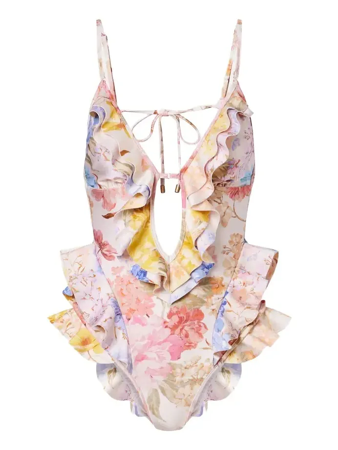 Como floral ruffled swimsuit Como floral ruffled swimsuit