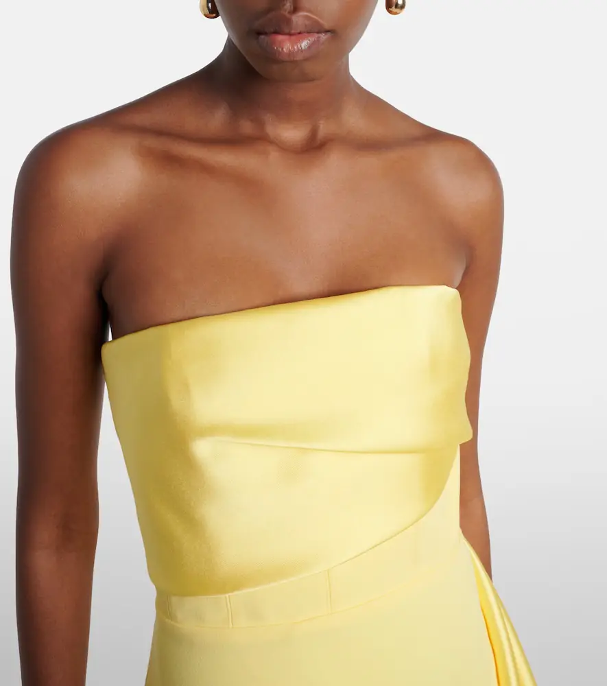 Solace London Kinsley draped strapless gown | Thumbnail 5 Solace London Kinsley draped strapless gown | Thumbnail 5