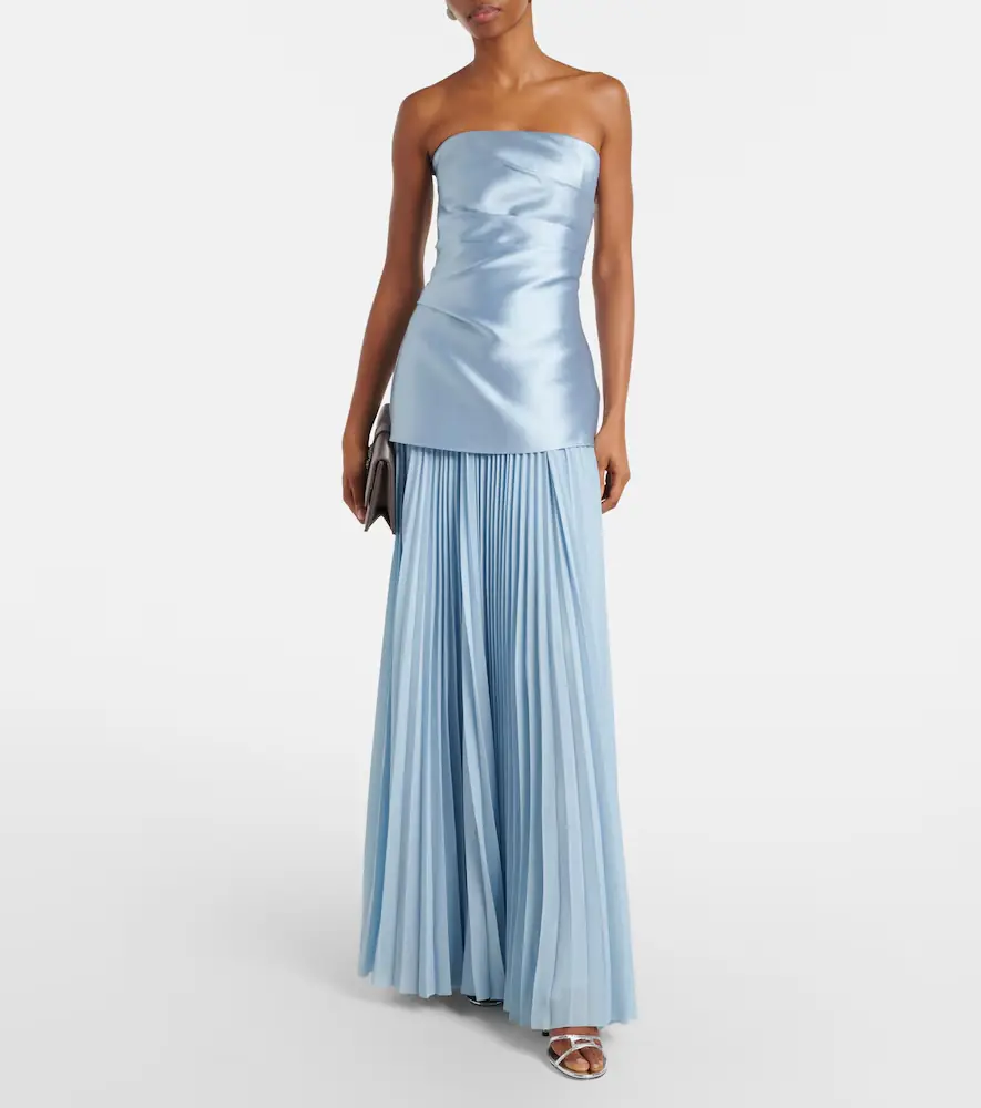 Solace London Claudette satin-trimmed bustier gown | Thumbnail 2 Solace London Claudette satin-trimmed bustier gown | Thumbnail 2
