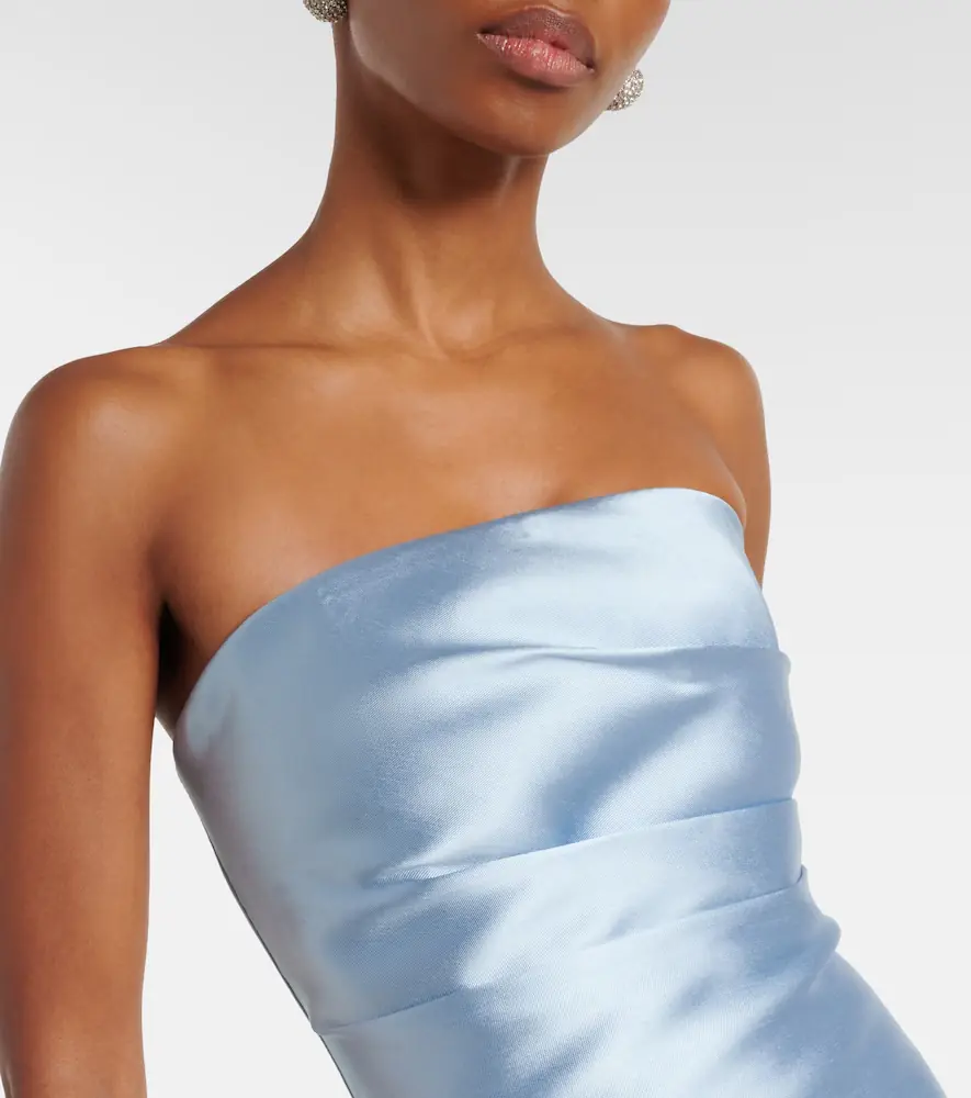 Solace London Claudette satin-trimmed bustier gown | Thumbnail 3 Solace London Claudette satin-trimmed bustier gown | Thumbnail 3