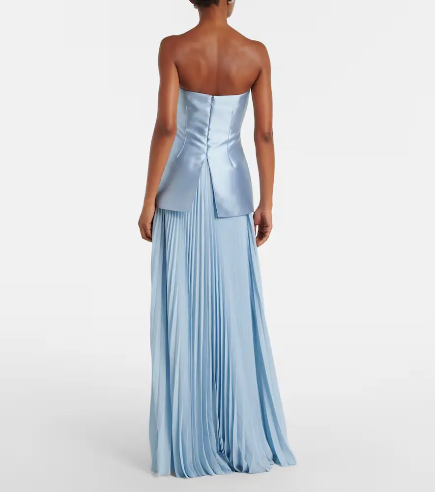 Solace London Claudette satin-trimmed bustier gown | Thumbnail 5 Solace London Claudette satin-trimmed bustier gown | Thumbnail 5