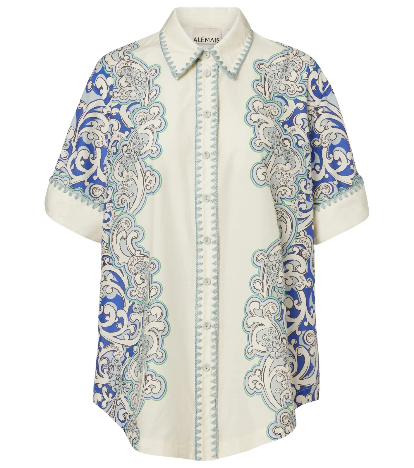 Alémais Printed cotton and silk shirt Alémais Printed cotton and silk shirt
