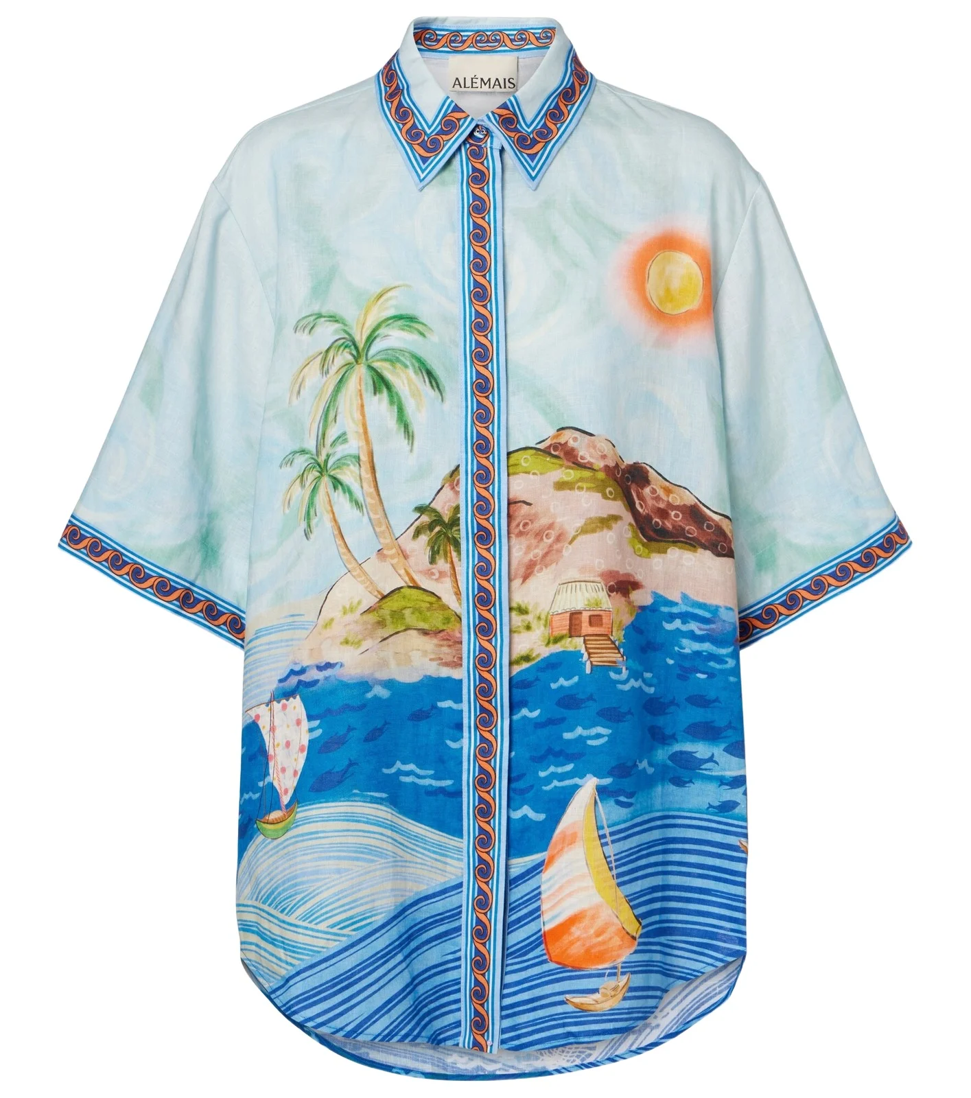 Alémais Printed linen shirt Alémais Printed linen shirt