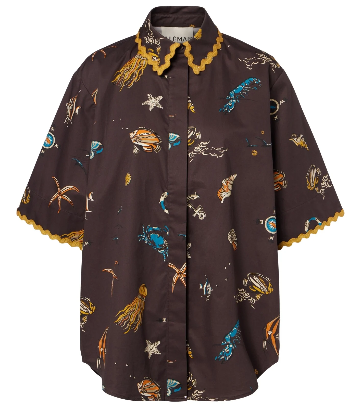 Alémais Printed cotton bowling shirt Alémais Printed cotton bowling shirt
