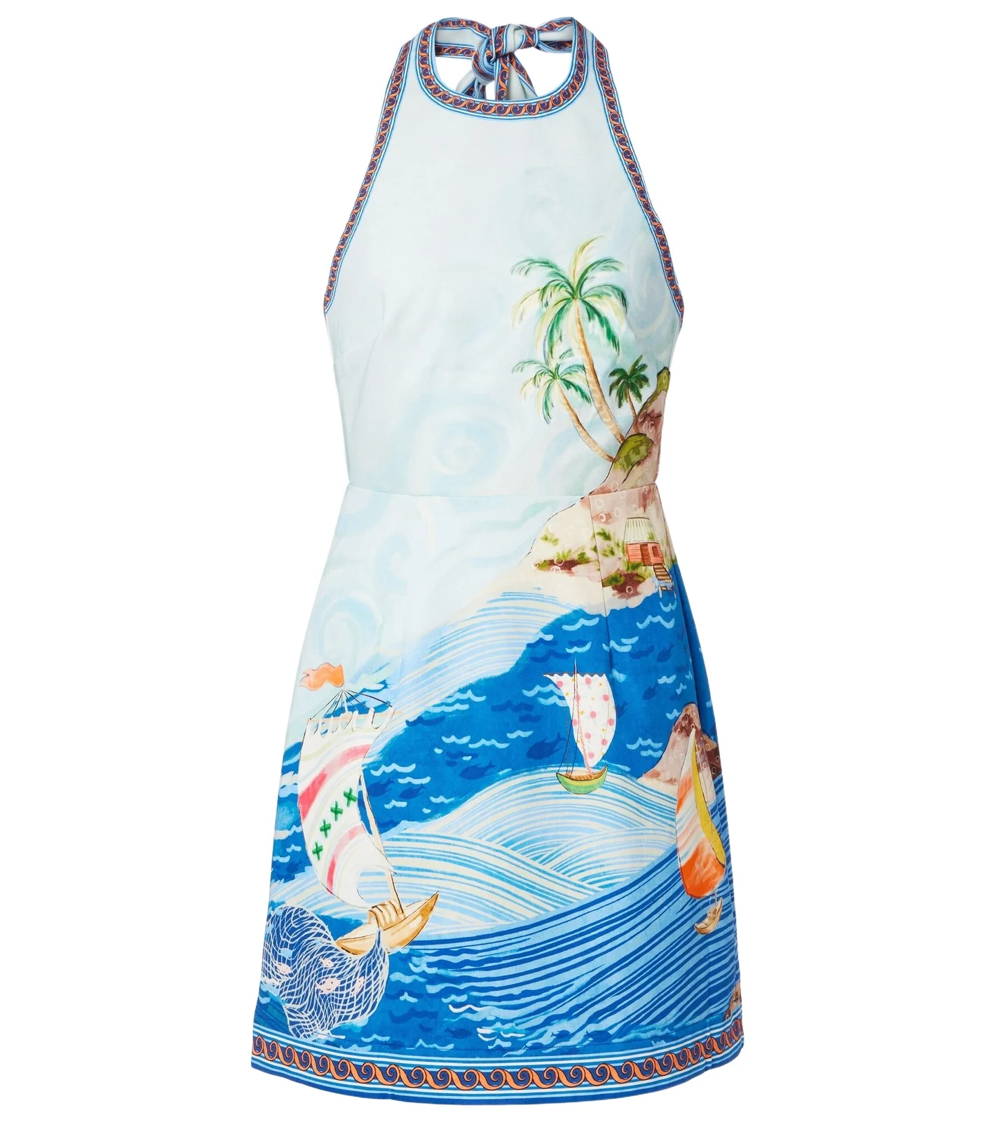 Island printed cotton minidress Island printed cotton minidress