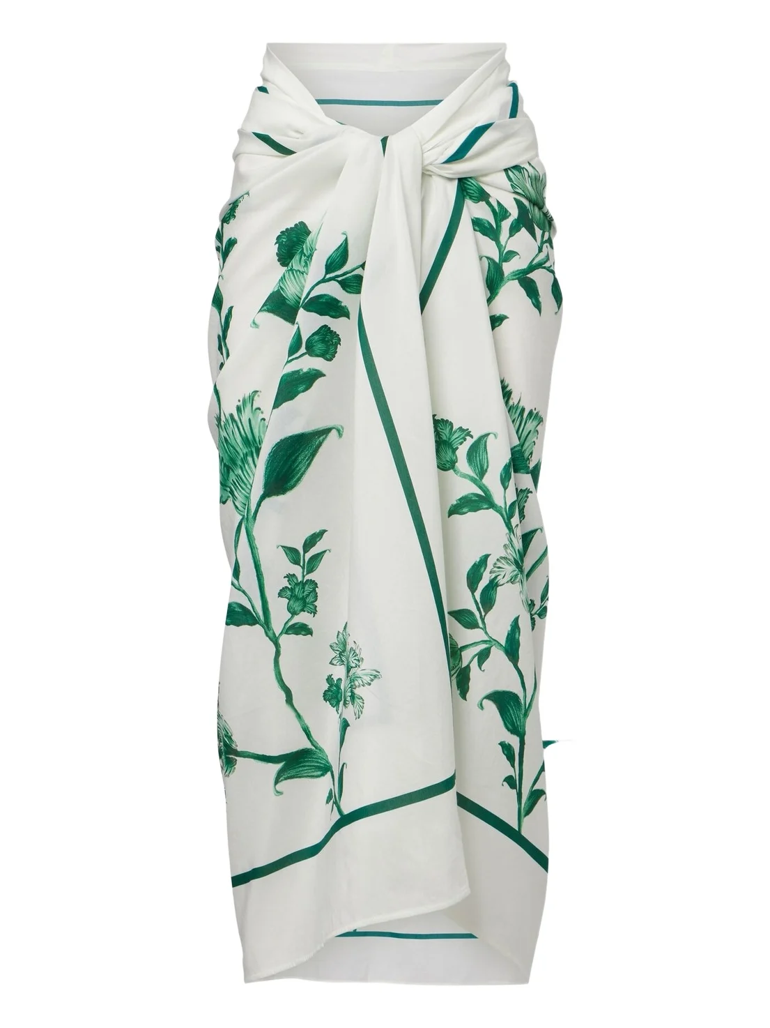 Lavanda floral cotton and silk beach cover-up Lavanda floral cotton and silk beach cover-up
