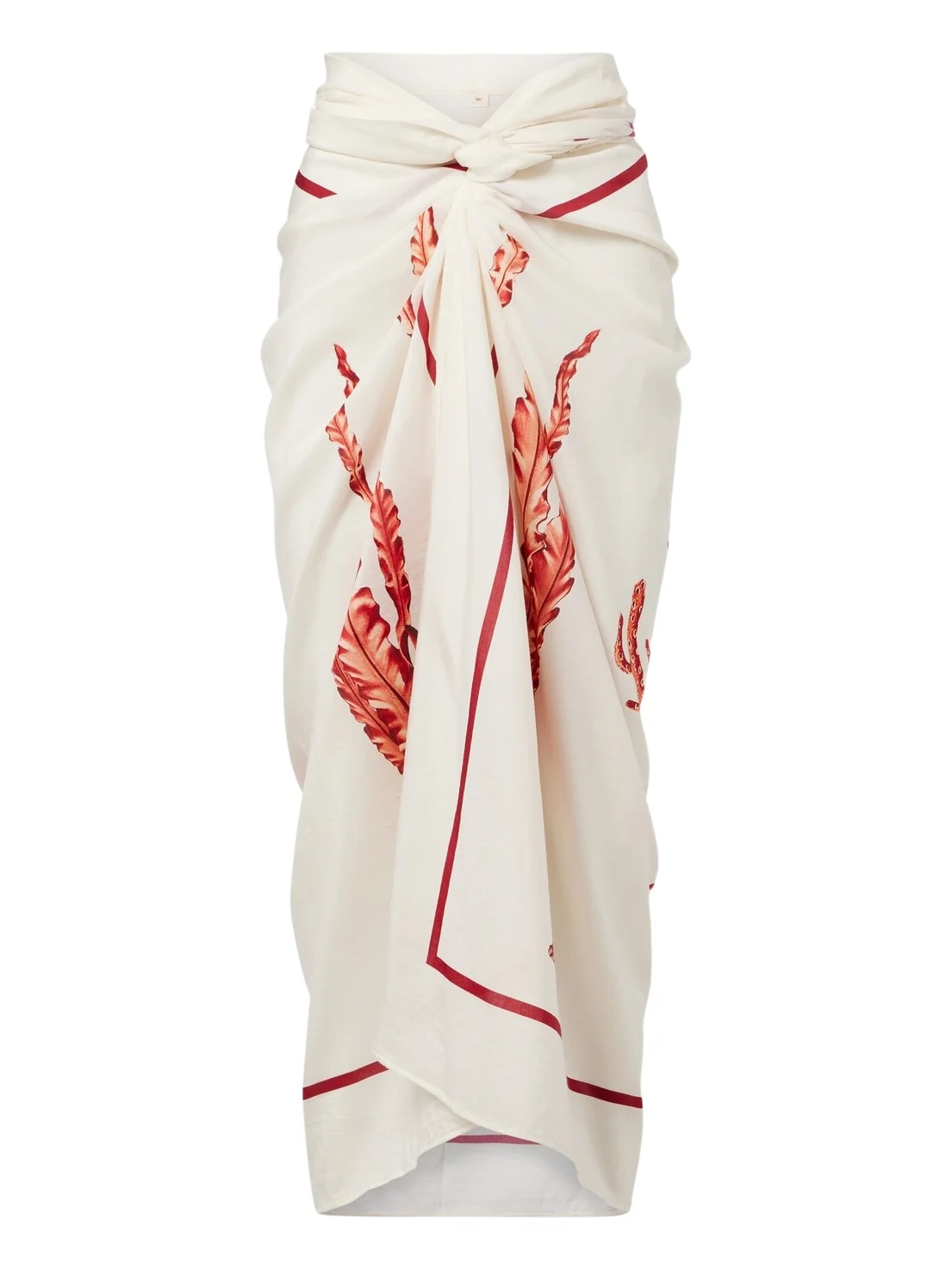 Lavanda printed cotton and silk beach cover-up Lavanda printed cotton and silk beach cover-up