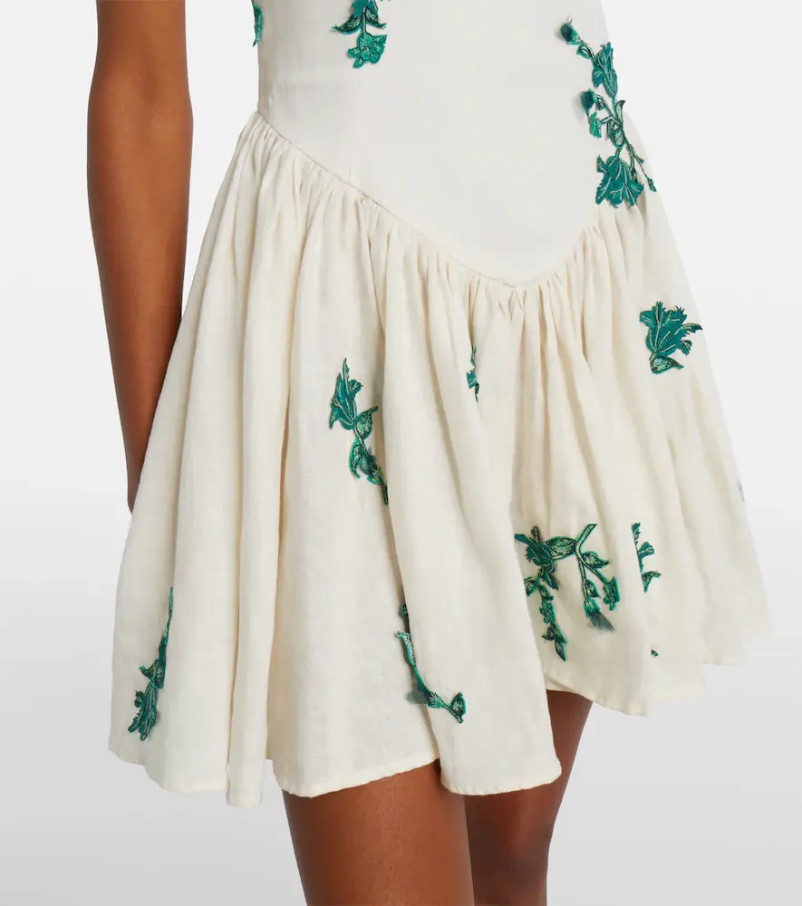 Agua by Agua Bendita Pluma embroidered cotton minidress | Thumbnail 2 Agua by Agua Bendita Pluma embroidered cotton minidress | Thumbnail 2