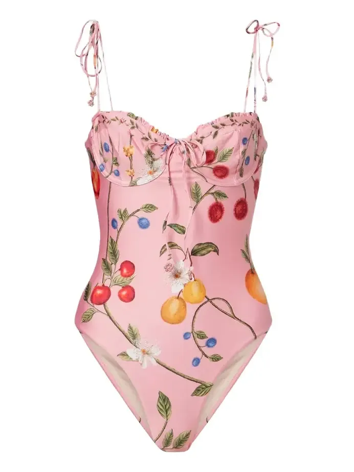 Ébano printed swimsuit