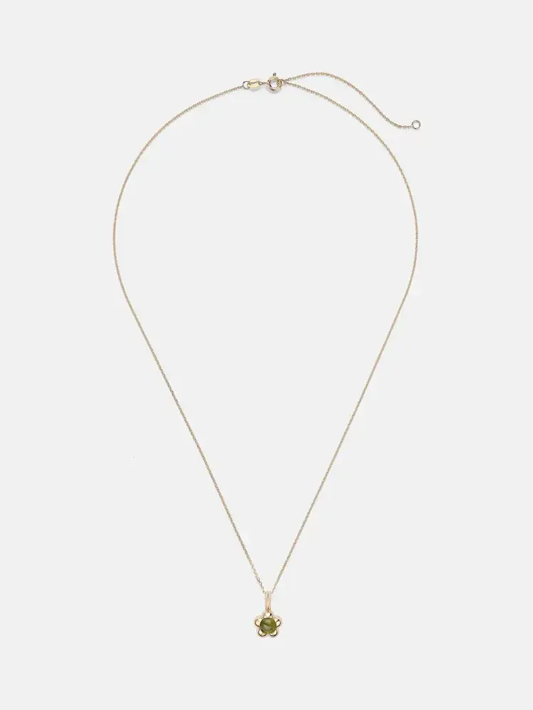 Kensington 14kt gold necklace with peridot