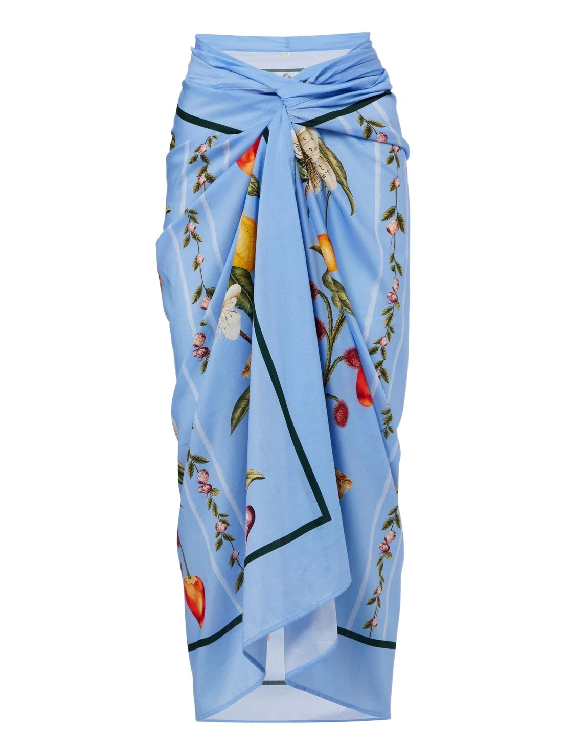 Lavanda printed cotton and silk beach cover-up Lavanda printed cotton and silk beach cover-up