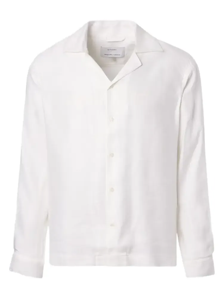 Safra linen-blend shirt