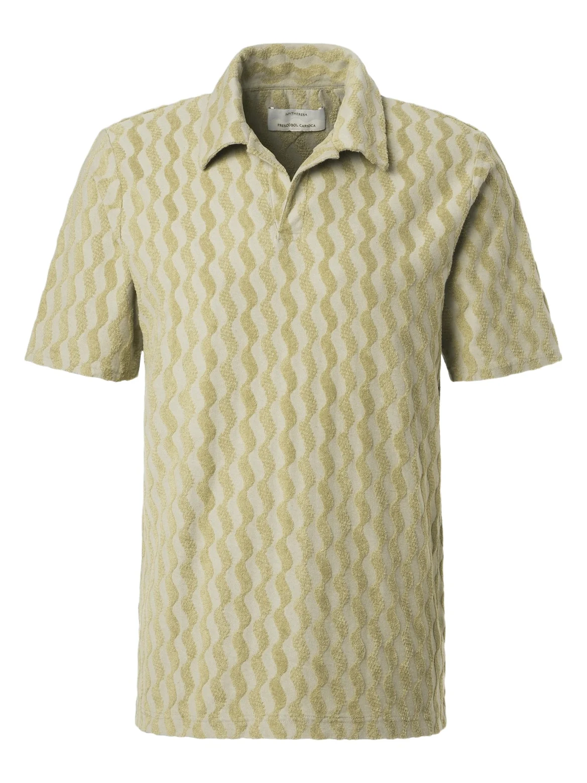 Frescobol Carioca Faustino jacquard terry polo shirt