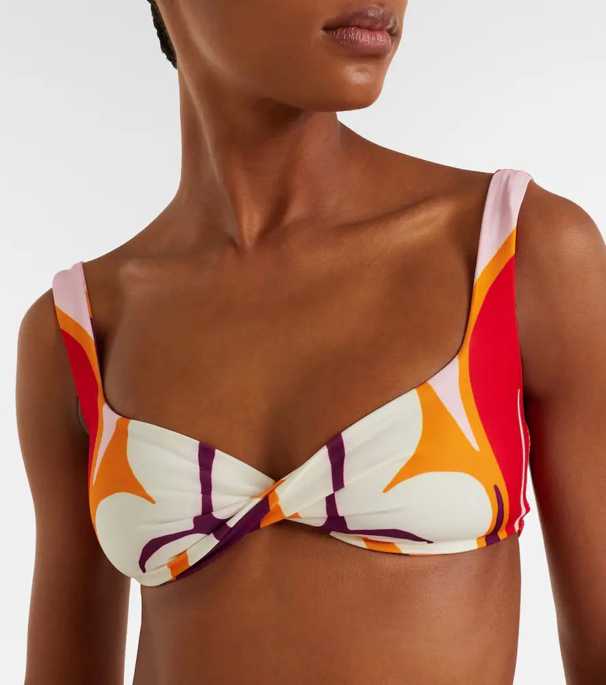 Cala de la Cruz Leon floral bikini top | Thumbnail 2
