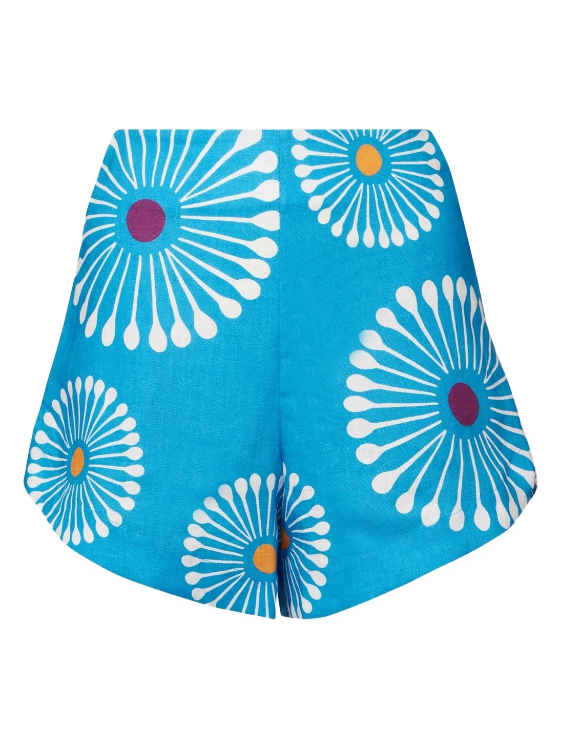 Cala de la Cruz Bahamas floral linen shorts