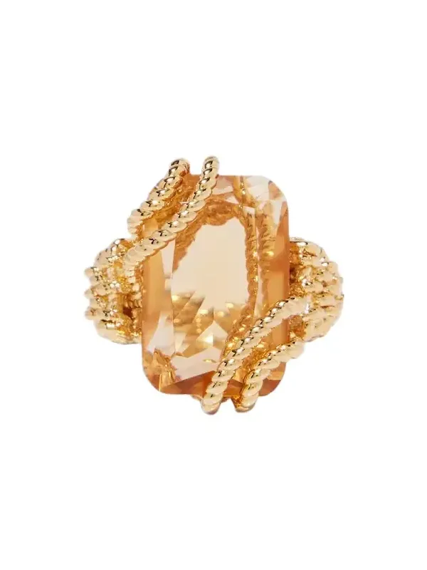 Bloom embellished ring