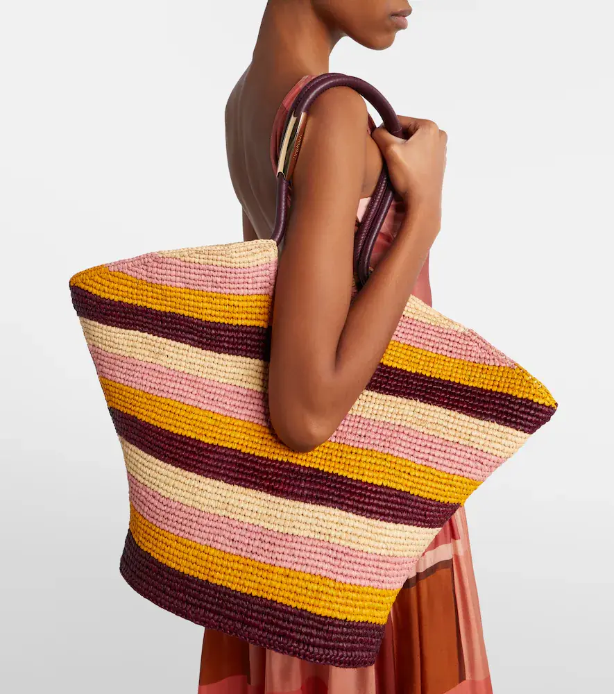 Zimmermann Goldentime Large raffia tote bag | Thumbnail 2