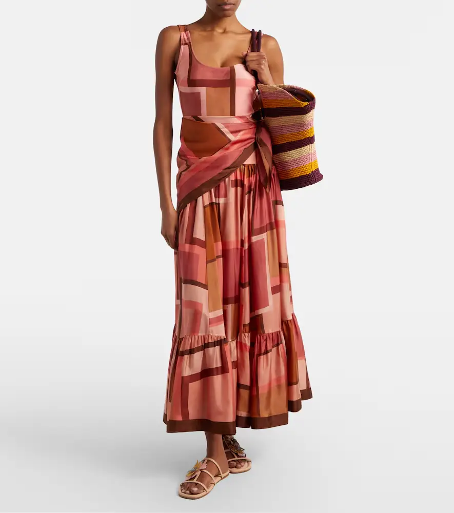 Zimmermann Goldentime Large raffia tote bag | Thumbnail 3