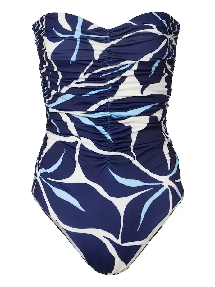 Printed strapless swimsuit Printed strapless swimsuit