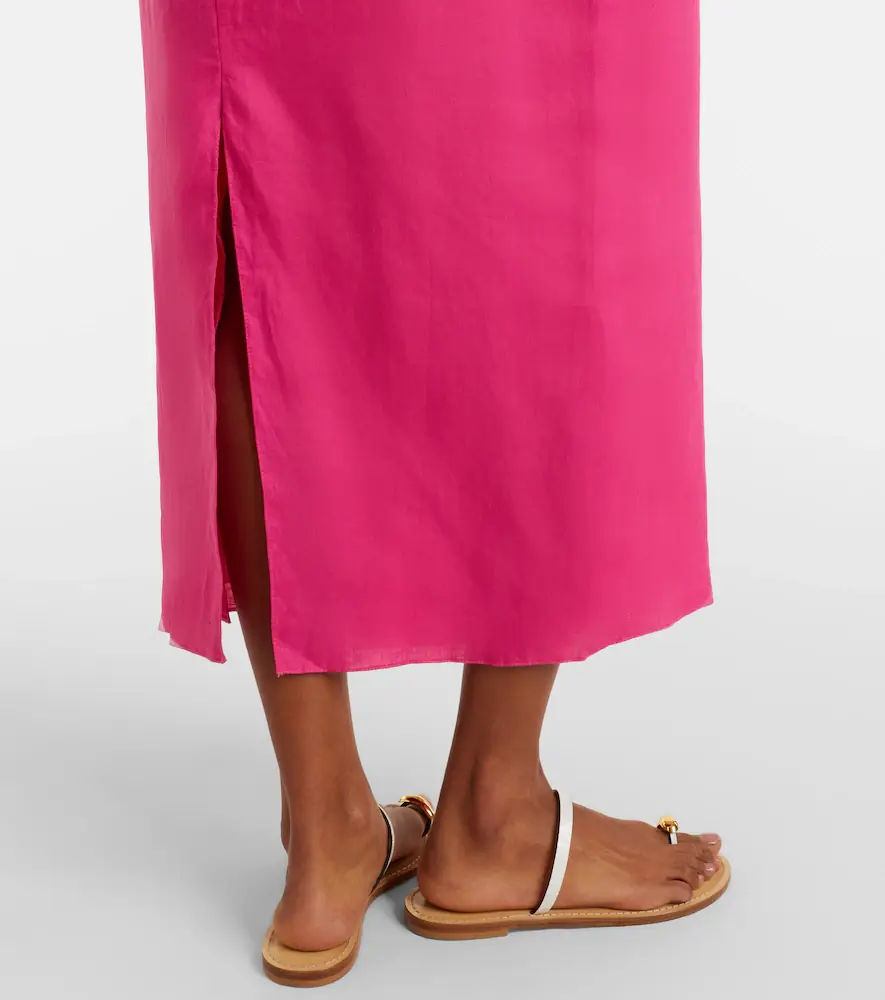 Cala de la Cruz Orly cutout linen midi dress | Thumbnail 5 Cala de la Cruz Orly cutout linen midi dress | Thumbnail 5