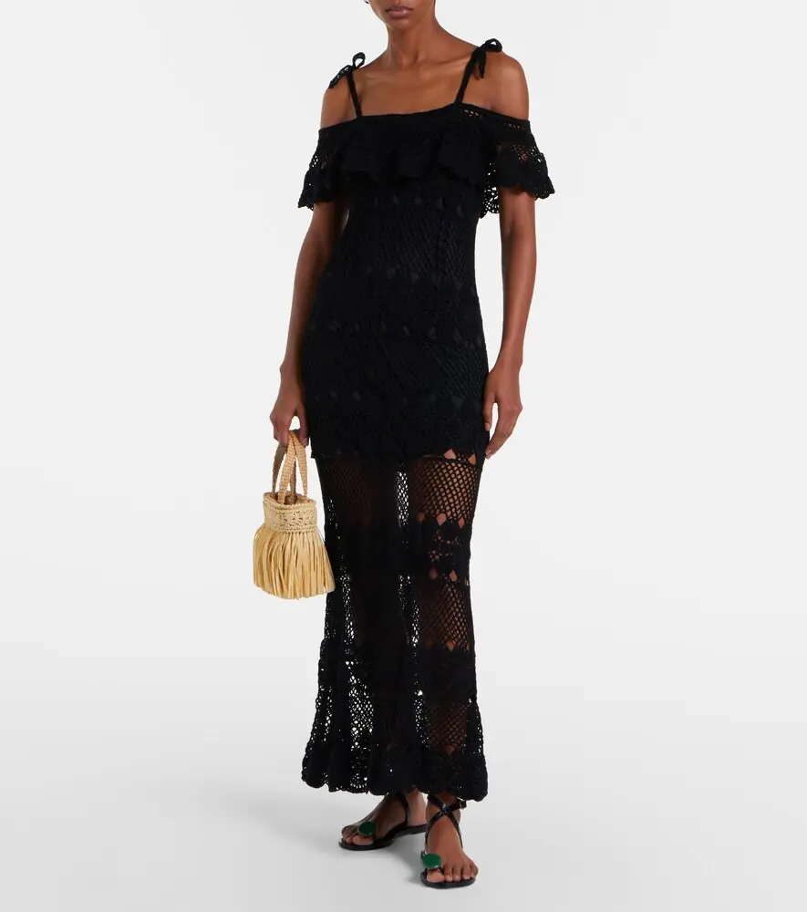 Anna Kosturova Marianne crochet cotton maxi dress | Thumbnail 3