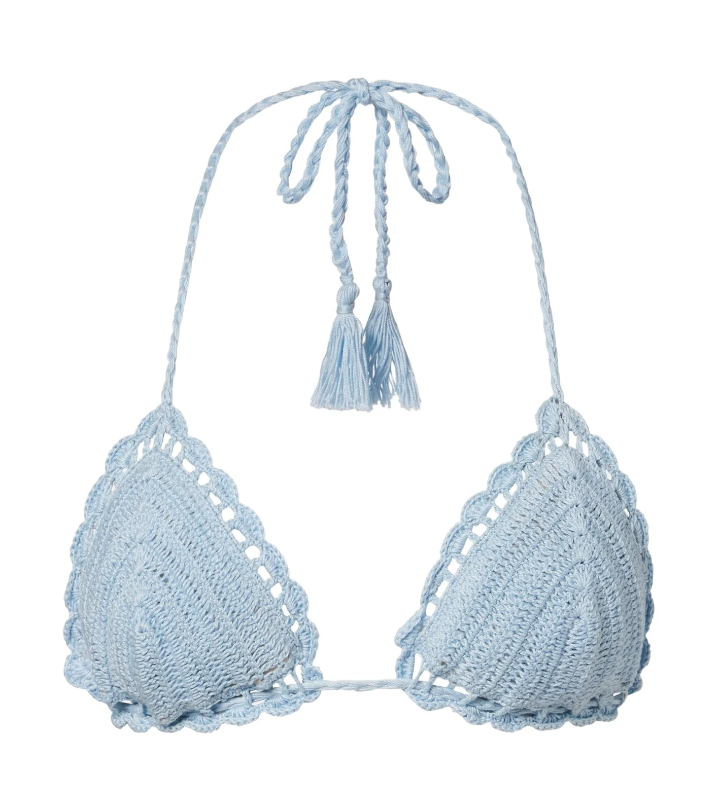 Anna Kosturova Crochet cotton bikini top