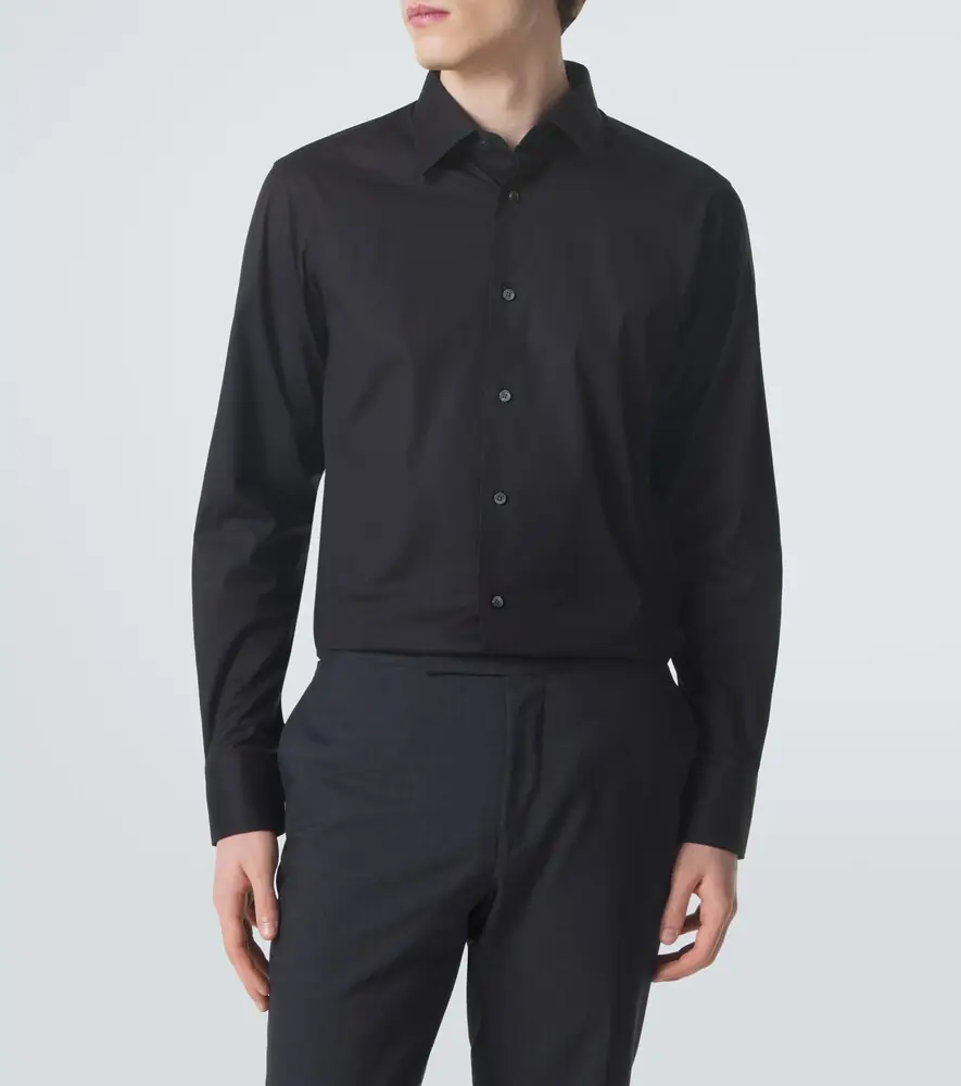 Zegna Cotton-blend poplin shirt | Thumbnail 3 Zegna Cotton-blend poplin shirt | Thumbnail 3