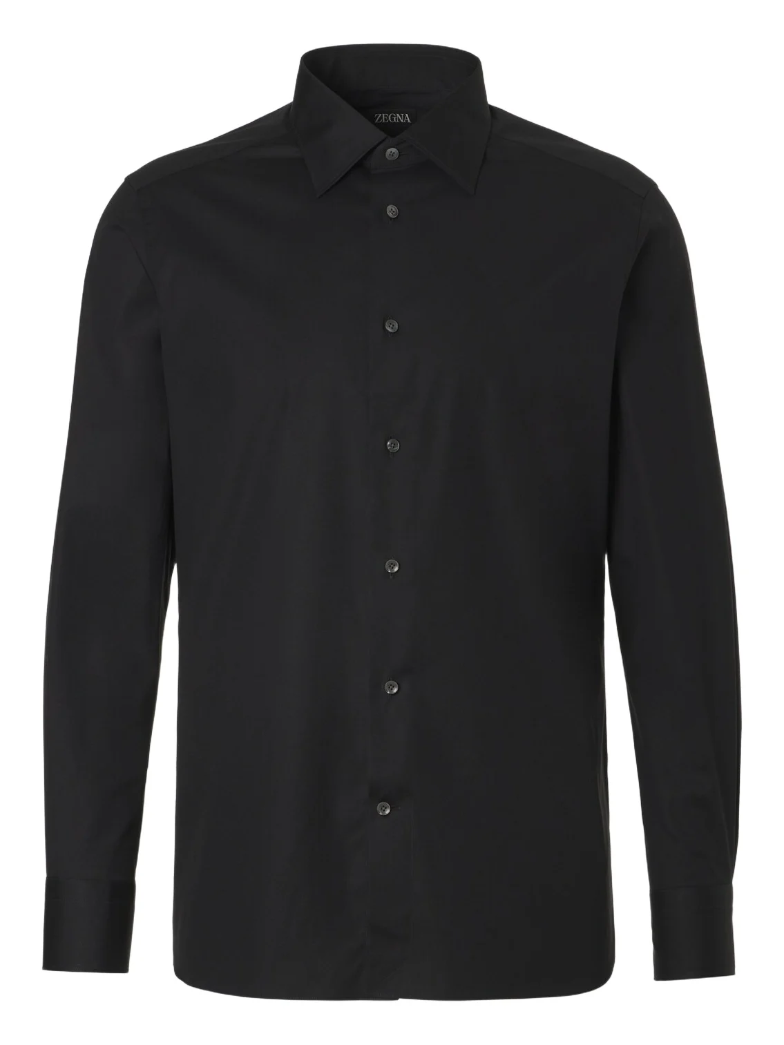 Zegna Cotton-blend poplin shirt