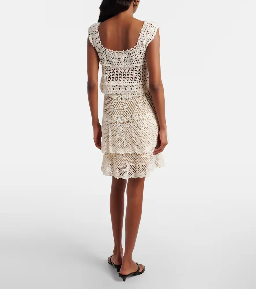 Anna Kosturova Florence crochet cotton miniskirt | Thumbnail 3 Anna Kosturova Florence crochet cotton miniskirt | Thumbnail 3