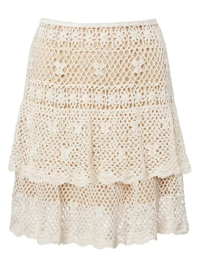 Florence crochet cotton miniskirt Florence crochet cotton miniskirt