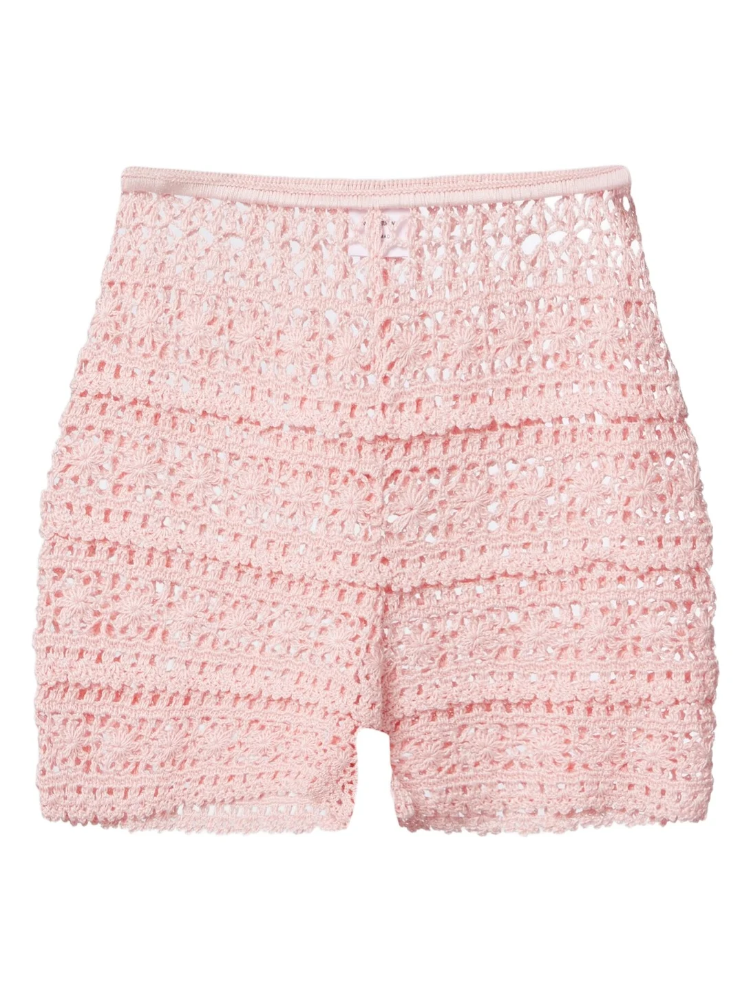 Anna Kosturova Deauville crochet cotton shorts