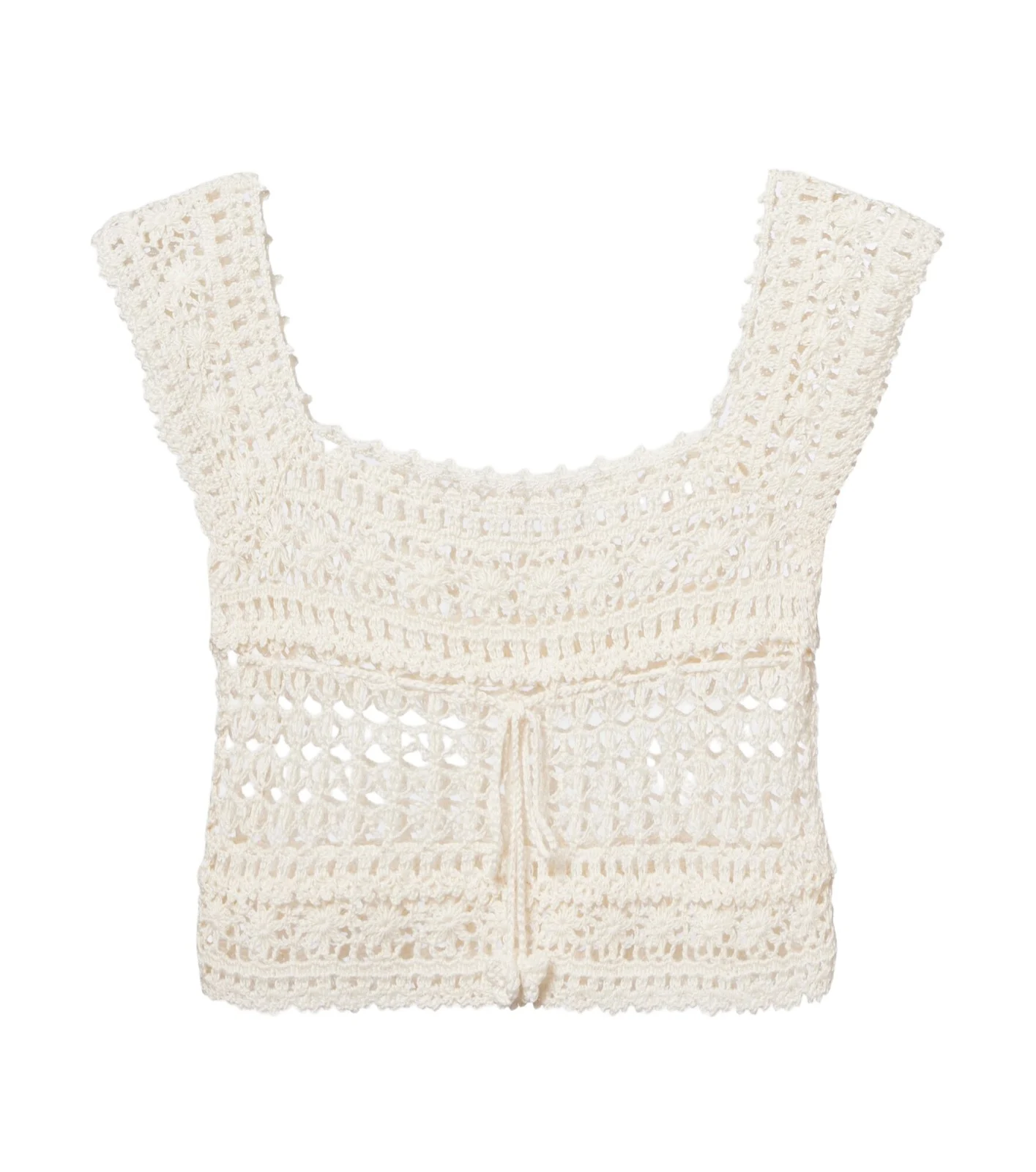 Deauville crochet cotton crop top