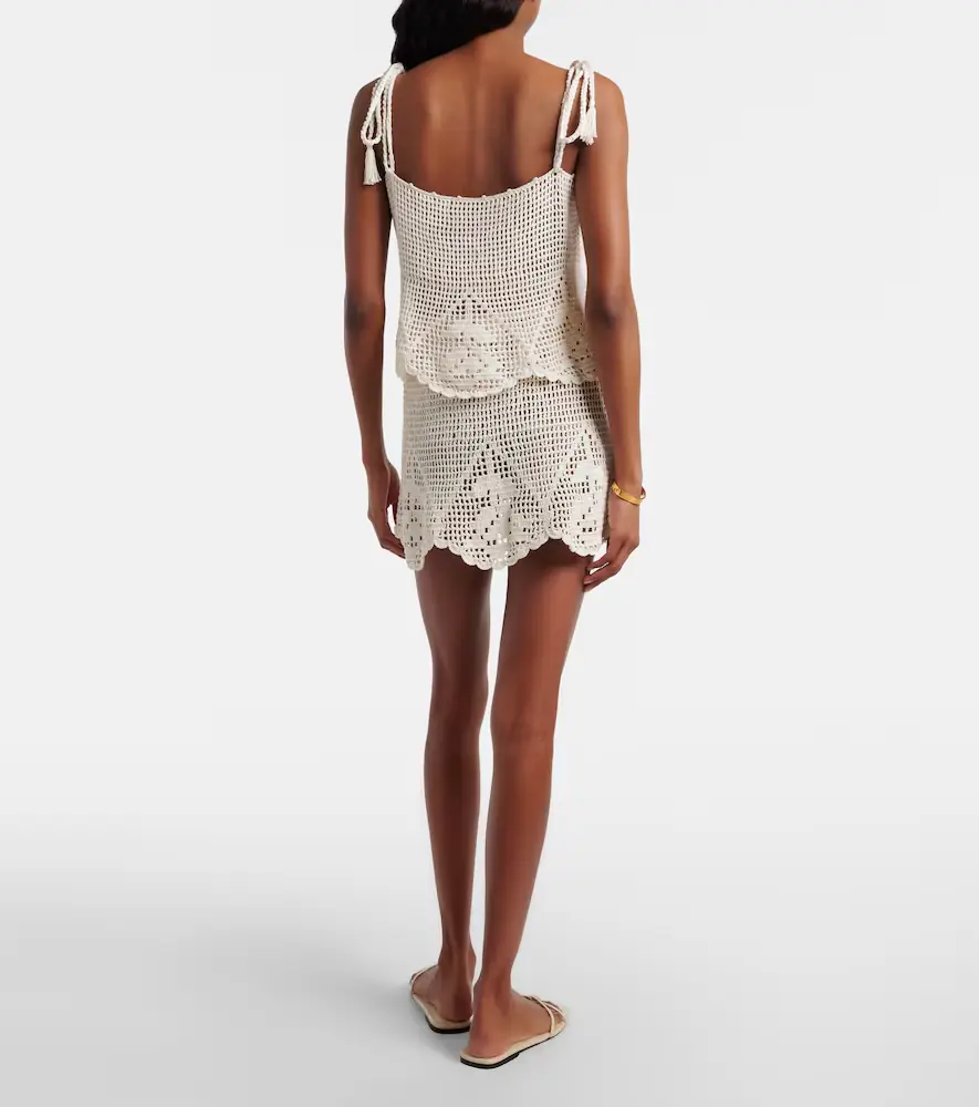 Anna Kosturova Rose crochet cotton miniskirt | Thumbnail 3 Anna Kosturova Rose crochet cotton miniskirt | Thumbnail 3