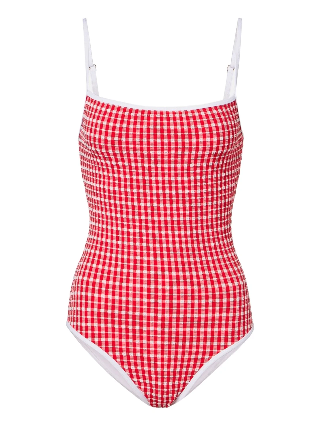 JADE SWIM Layla gingham swimsuit