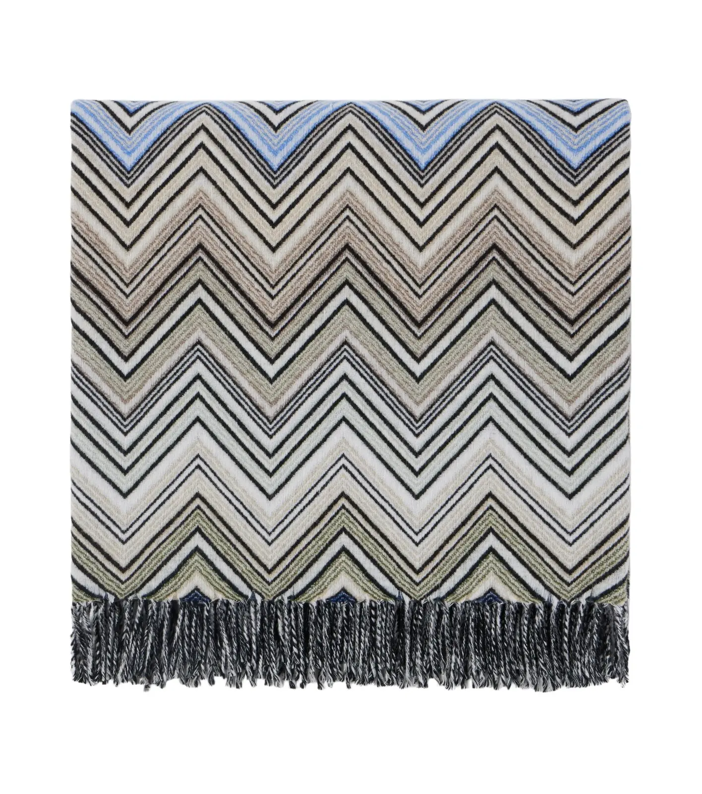Missoni Perseo Zigzag wool and cashmere throw