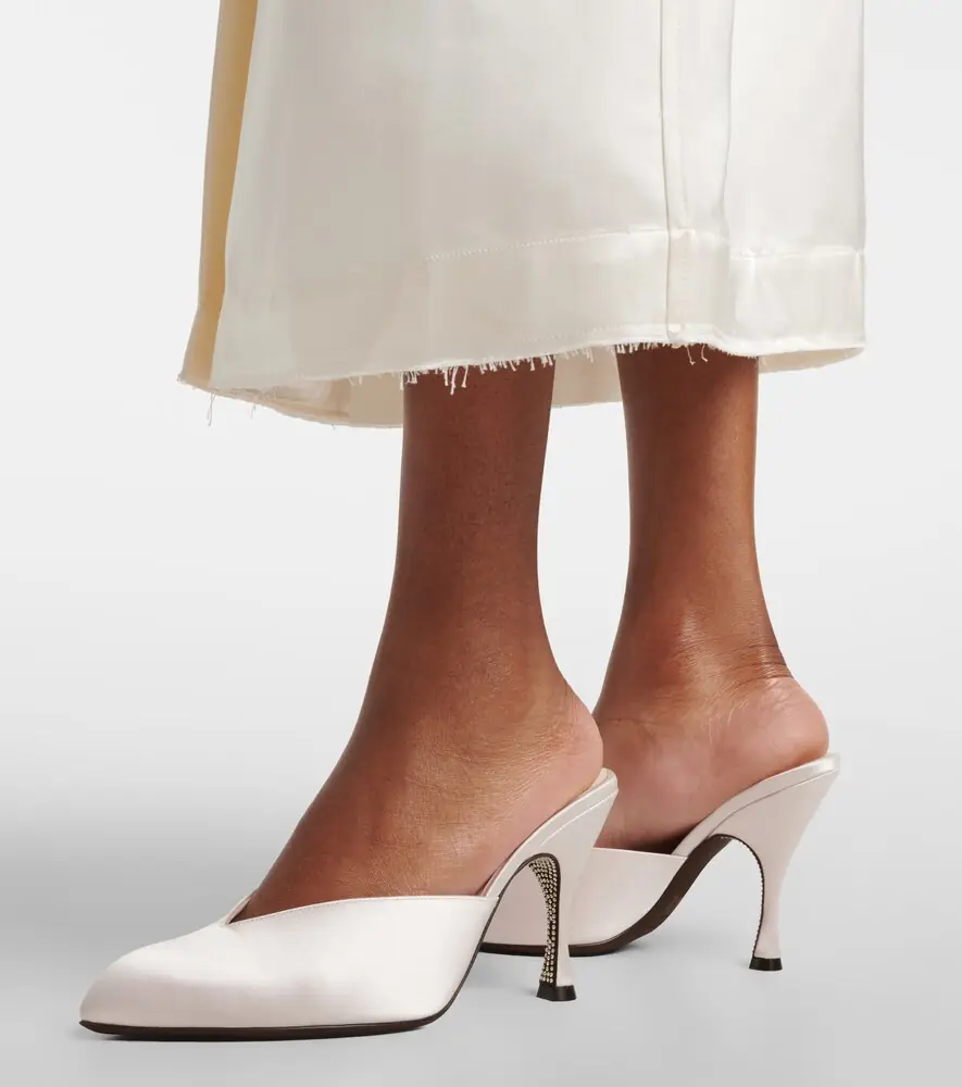 Herbert Levine Sitting Pretty satin mules | Thumbnail 6
