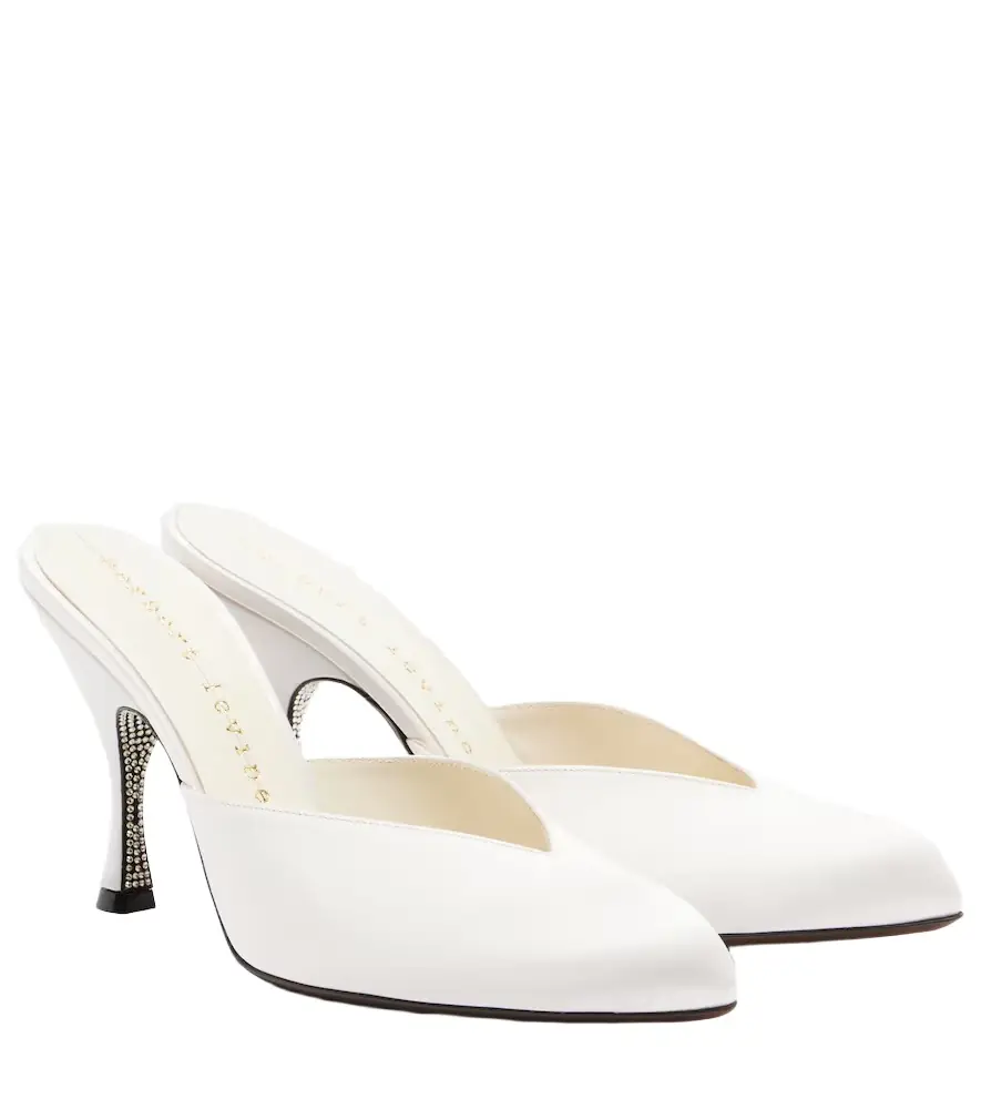 Herbert Levine Sitting Pretty satin mules | Image 1 Herbert Levine Sitting Pretty satin mules | Image 1