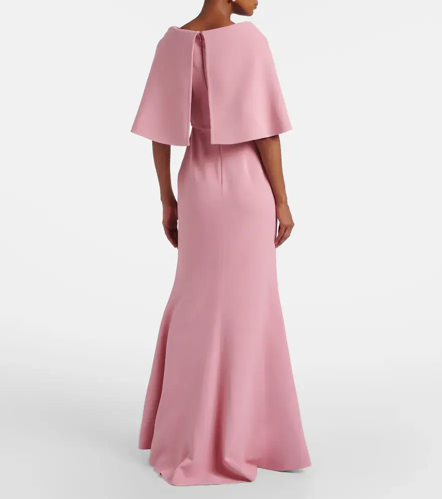 Elie Saab Caped cady gown | Thumbnail 6